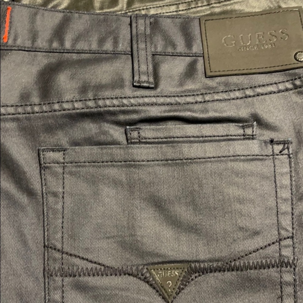 Guess Men’s coated Jeans Blue Ultra Slim Sz 40x32